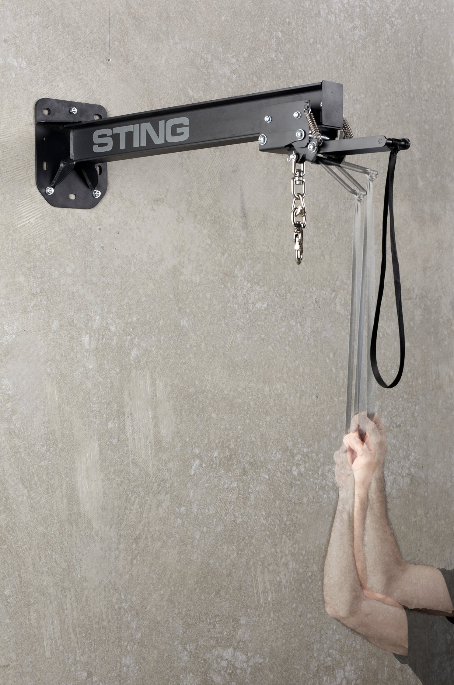 Punching Bag Wall Bracket with Pulley System