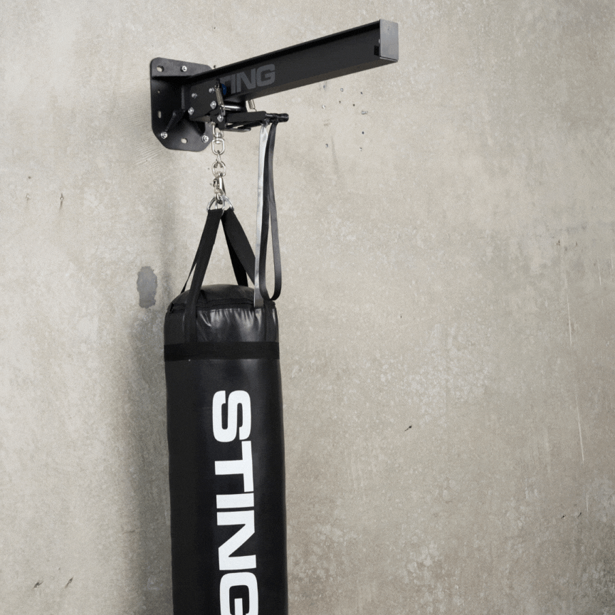 Punching Bag Wall Bracket with Pulley System