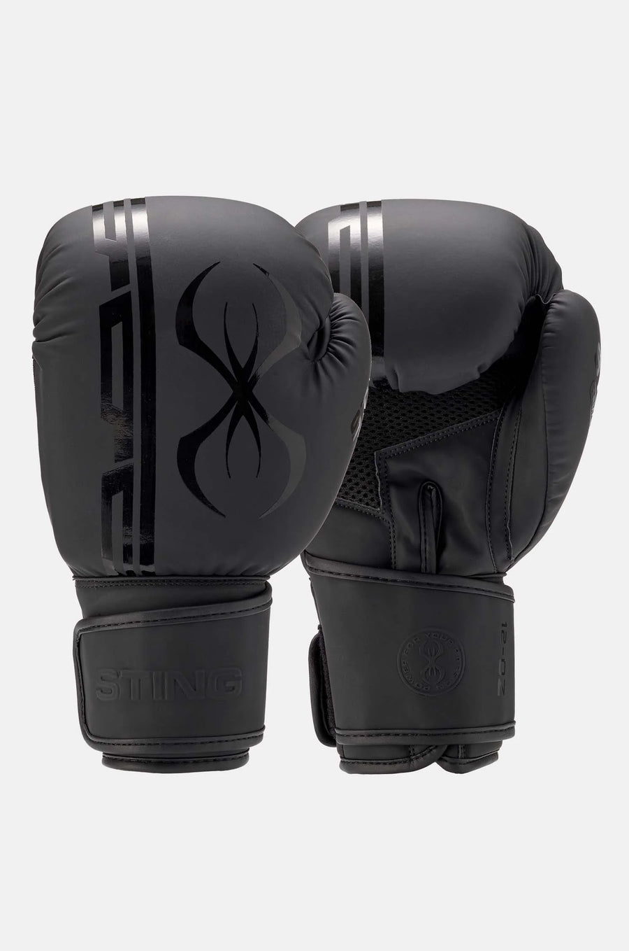 Armaplus Boxing Gloves Black Black STING UK